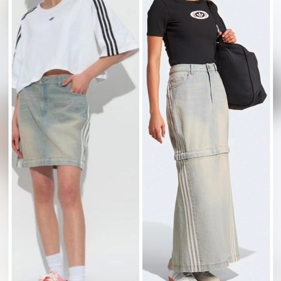 adidas Originals Dresses & Skirts - NWT Adidas Originals 2-in-1 Denim Skirt